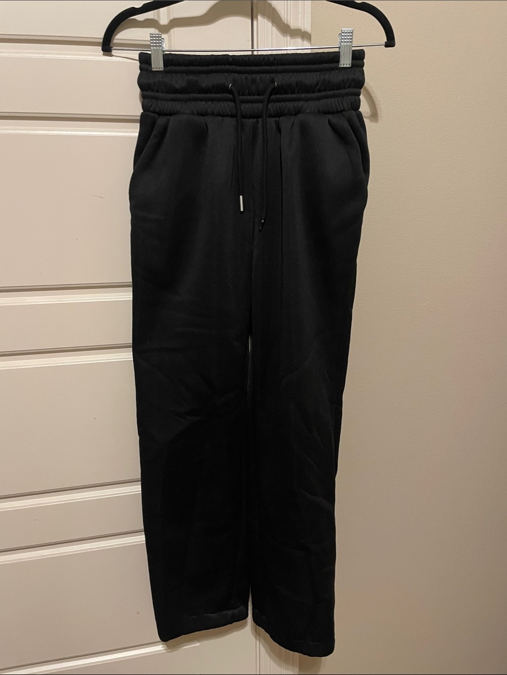 Black Drawstring Sweatpants - Picture 2 of 5